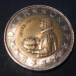 portugal piece de 100 escudos (Pedro Nunes) 1990