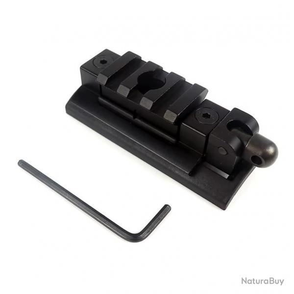 Adaptateur de Rail picatinny et attache grenadière rotative