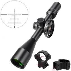 Lunette HD Gen2 6-24x50 FFP Zero Reset Réticule Gravé Collier 11mm Bas Tactique Chasse WestHunter