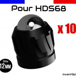 10 slugs pour HDS68 cal.68 de Umarex bille 12mm poids 8g - Airsoft Noir