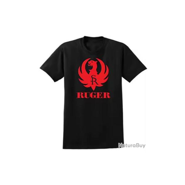T-shirt RUGER noir type 2 LIVRAISON GRATUITE