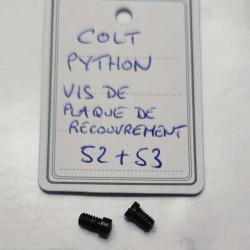 PIÈCE COLT MOD. PYTHON - VIS DE PLAQUE DE RECOUVREMENT (LA PAIRE)