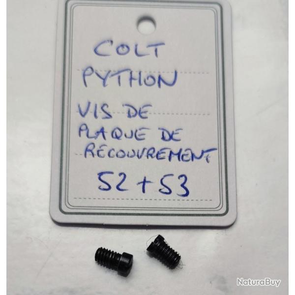 PICE COLT MOD. PYTHON - VIS DE PLAQUE DE RECOUVREMENT (LA PAIRE)