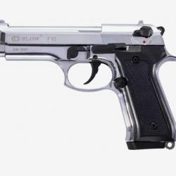 Pistolet à Blanc BLOW F92 FULL AUTO - 9MM PAK Chrome Brillant