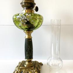 Ancienne Lampe à Pétrole Huile Allemagne Fin 1800 Hugo Schneider (Hasag) SH