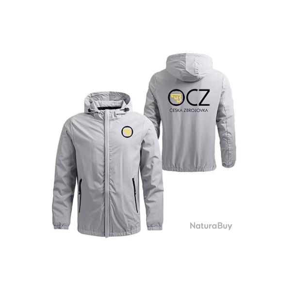 BLOUSON CZ gris - LIVRAISON GRATUITE