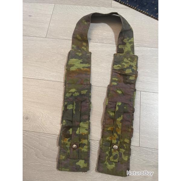une cartouchire allemande en tissu camoufl ww2