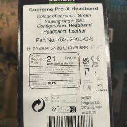 casque anti bruit SORDIN model SUPREME PRO-X