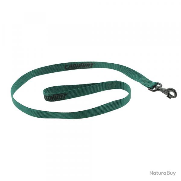 Laisse HUNTER FIRST simple plate 2,5 x 0.25 x 120 cm Vert CANIHUNT marque Française