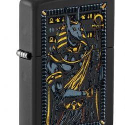 Zippo Mythological Design - Briquet Anubis Noir Mat  Ref: 60007221