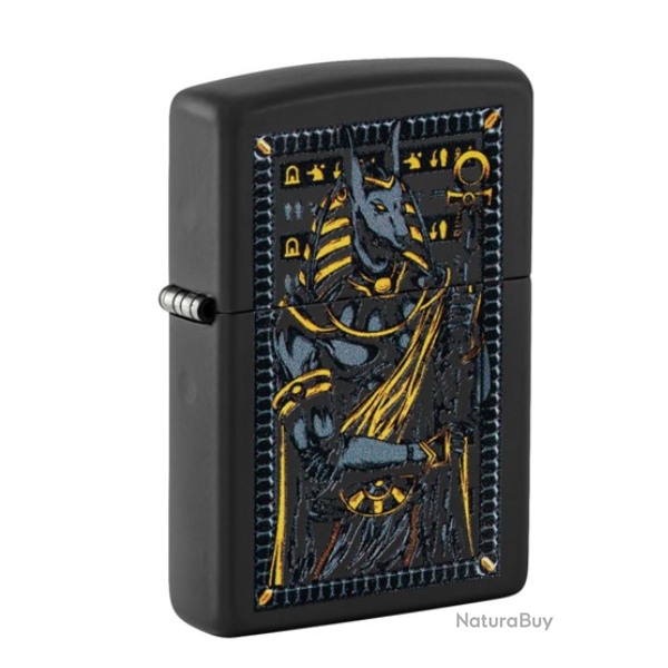 Zippo Mythological Design - Briquet Anubis Noir Mat  Ref: 60007221