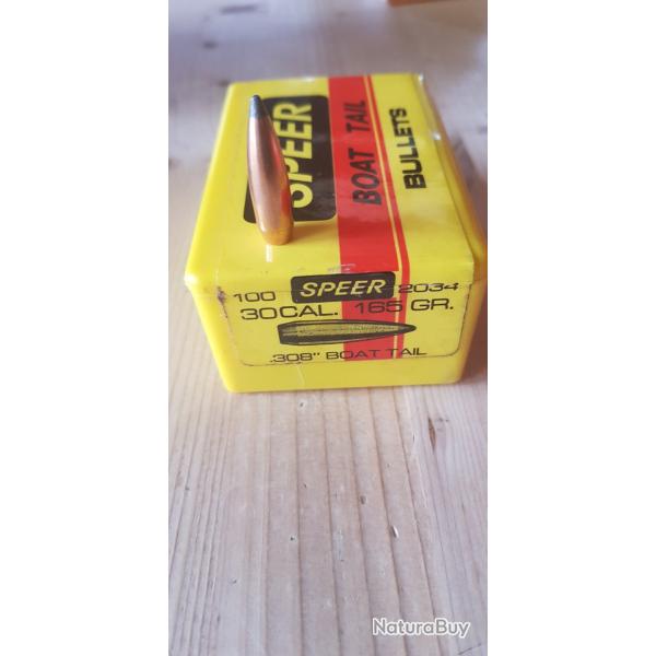 Balles speer  boat tail ogives cal 30.