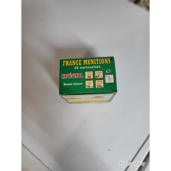 1 boite cart. BG france munition n.6 cal 20