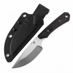 Couteau Kansept Flank Black Lame Acier D2 Manche G10 Étui Kydex Rotatif KG006A2