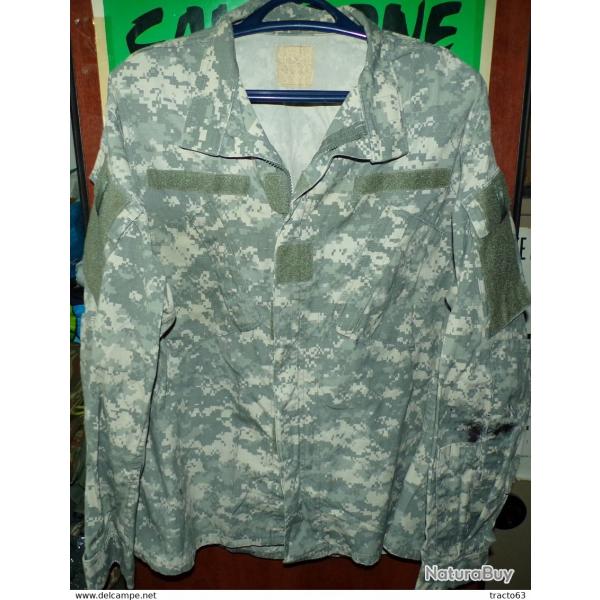ARMEE AMERICAINE U.S : VESTE CAMOUFLEE DE LA PERIODE GUERRE AFGHANISTAN ,TAILLE U.S LARGE REGULAR SO