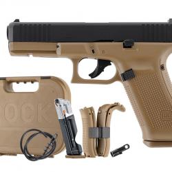 PISTOLET GLOCK 17 GEN5 CAL 43 PAINTBALL T4E COYOTE FRENCH ARMY