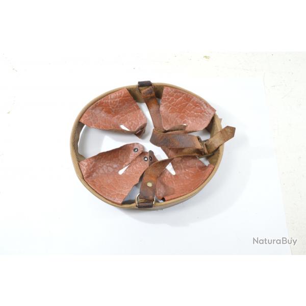 Coiffe / intérieur de casque T58 Tchécoslovaque défense passive années 1945 - 1950. M35 / 40 / 42 (A