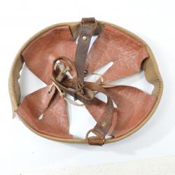 Coiffe / intérieur de casque T58 Tchécoslovaque défense passive années 1945 - 1950. M35 / 40 / 42 (C