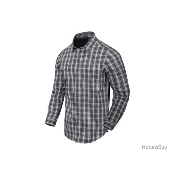 CHEMISE MANCHES LONGUES COVERT CONCEALED CARRY - HELIKON - Foggy grey plaid