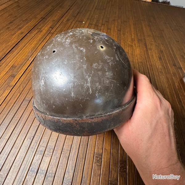 CASQUE MILITAIRE GENO FRANÇAIS MOTOCYCLISTE WW2