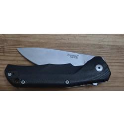 Couteau LionSteel TRE G10 noir titanium gris