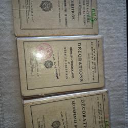 Bulletin officiel du ministère de la guerre   décorations française.