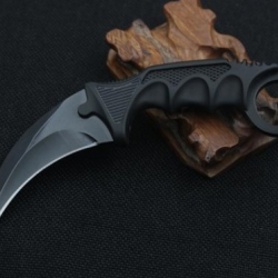Couteau KARAMBIT tour de cou Tranchant avec fourreau 6057b