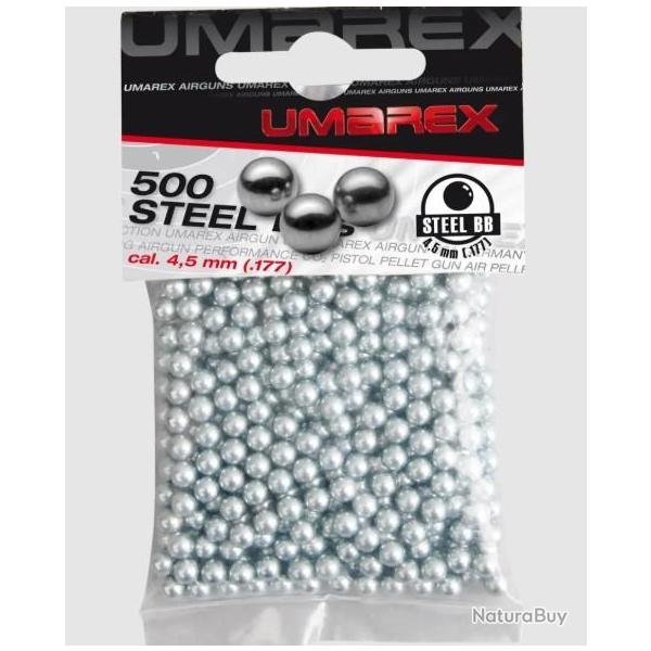 Billes Steel Umarex BBs 4,5mm 0.35g sachet x500