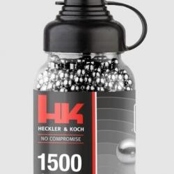 Billes Steel H&K BBs 4,5mm 0.35G Bouteille x1500