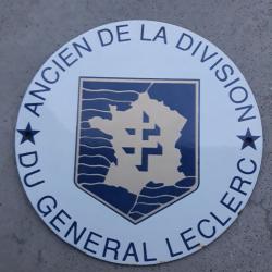 Collection rare plaque emaillèe ancien de la division du general Leclerc