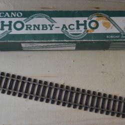 Boite de rail droit Meccano aiguillage croissement bloc de commande