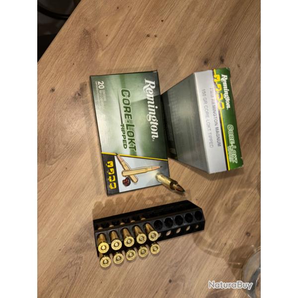 30 Balles Remington Core Lokt Tipped 7RM