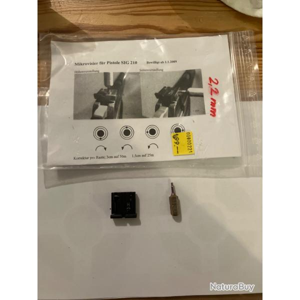 Hausse micromtrique P210 / P49 WYSS WAFFEN