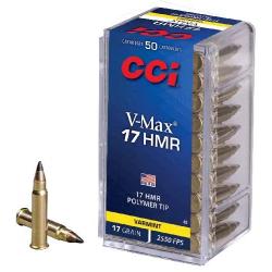 Balles CCI V-Max - Cal. 17 HMR - 17 gr