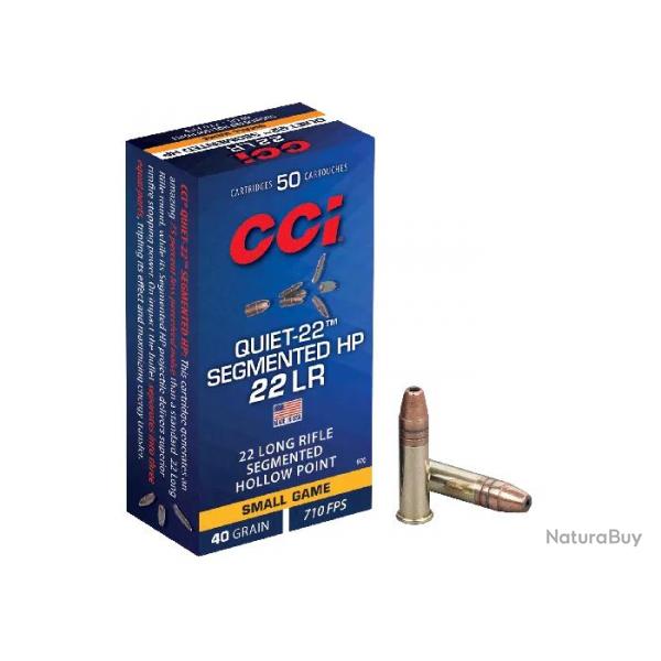 Balles 22 LR CCI Quiet-22 Segmented HP
