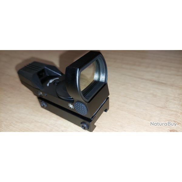 POINT ROUGE RS-38 ALUMINIUM ADAPTABLE SUR RAIL 20MM PICATINNY