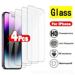 4 Ecrans Protecteur Verre Trempe Incassable pour iPhone, Smartphone: Au Choix