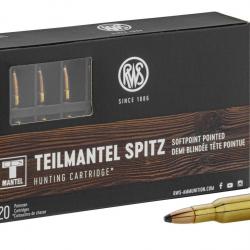 Munition grande chasse RWS Cal. 222 REM type TMS