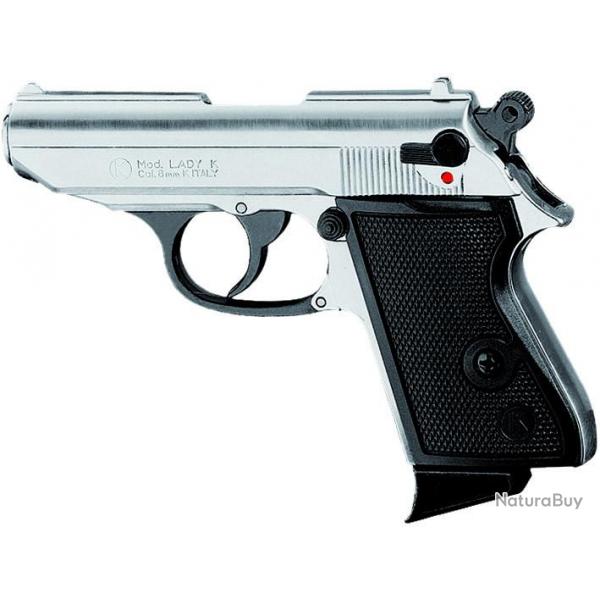 PISTOLET LADY K C9MM PA CHROME