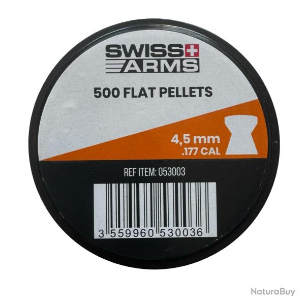 Plombs plats Swiss Arms 4,5 mm (.177) x500