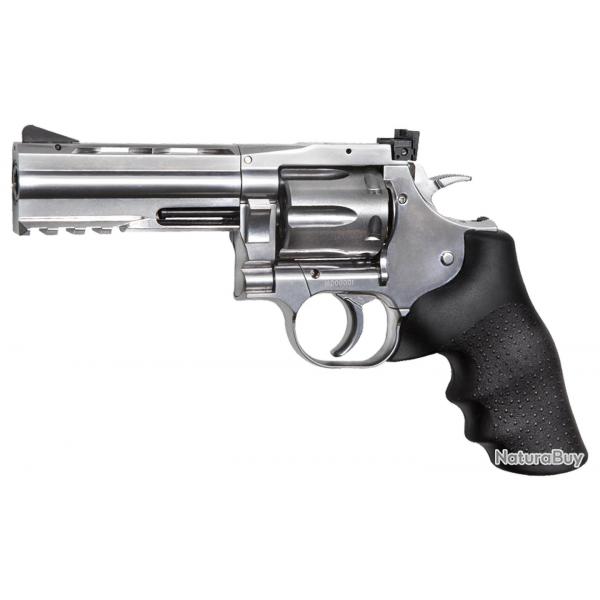 Réplique airsoft revolver Dan wesson 715 CO2 silver 4 Pouces - ASG