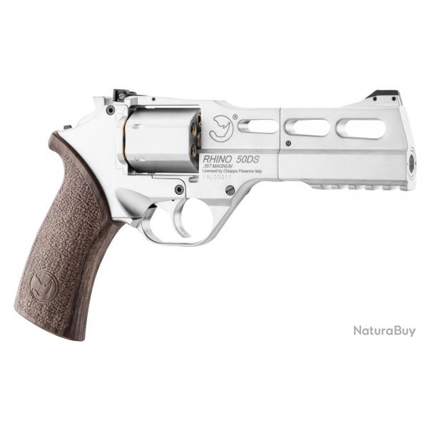 Réplique Airsoft revolver CO2 CHIAPPA RHINO 50DS Nickel 0,95J