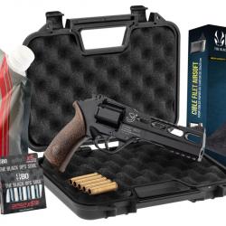 Pack Airsoft revolver CO2 CHIAPPA RHINO 60DS + Co2 + billes + cible + mallette