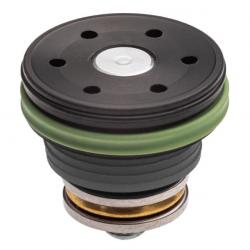 TETE DE PISTON EN POM ANTIVIDE SUR ROULEMENT AVEC DOUBLE JOINT TORIQUE ET AOE REGLABLE