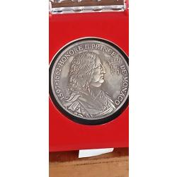 Magnifique m&eacute;daille monaco argent pur 999,0 pince honor&eacute;. Vraiment jolie.belle patine .