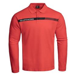 Polo manches longues SÉCU-ONE Sécurité Incendie - 100 % coton Oeko-Tex