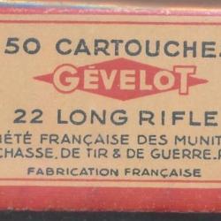 PORT OFFERT ! Vieille BOITE 22 LR pour collection pleine et complète sous protection plastique 59371
