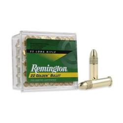 Balles 22 LR Remington Golden Bullet Pointe Cuivre - 40 gr