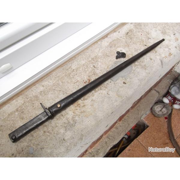 RARE BAIONNETTE ERSATZ MODEL 1898LAME A DOUILLE 1853