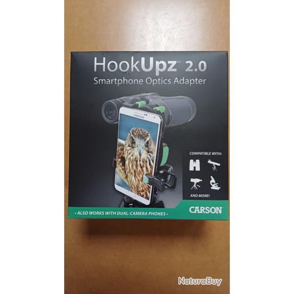 adaptateur CARSON HookUpz 2.0 smartphone pour longue vue et jumelles